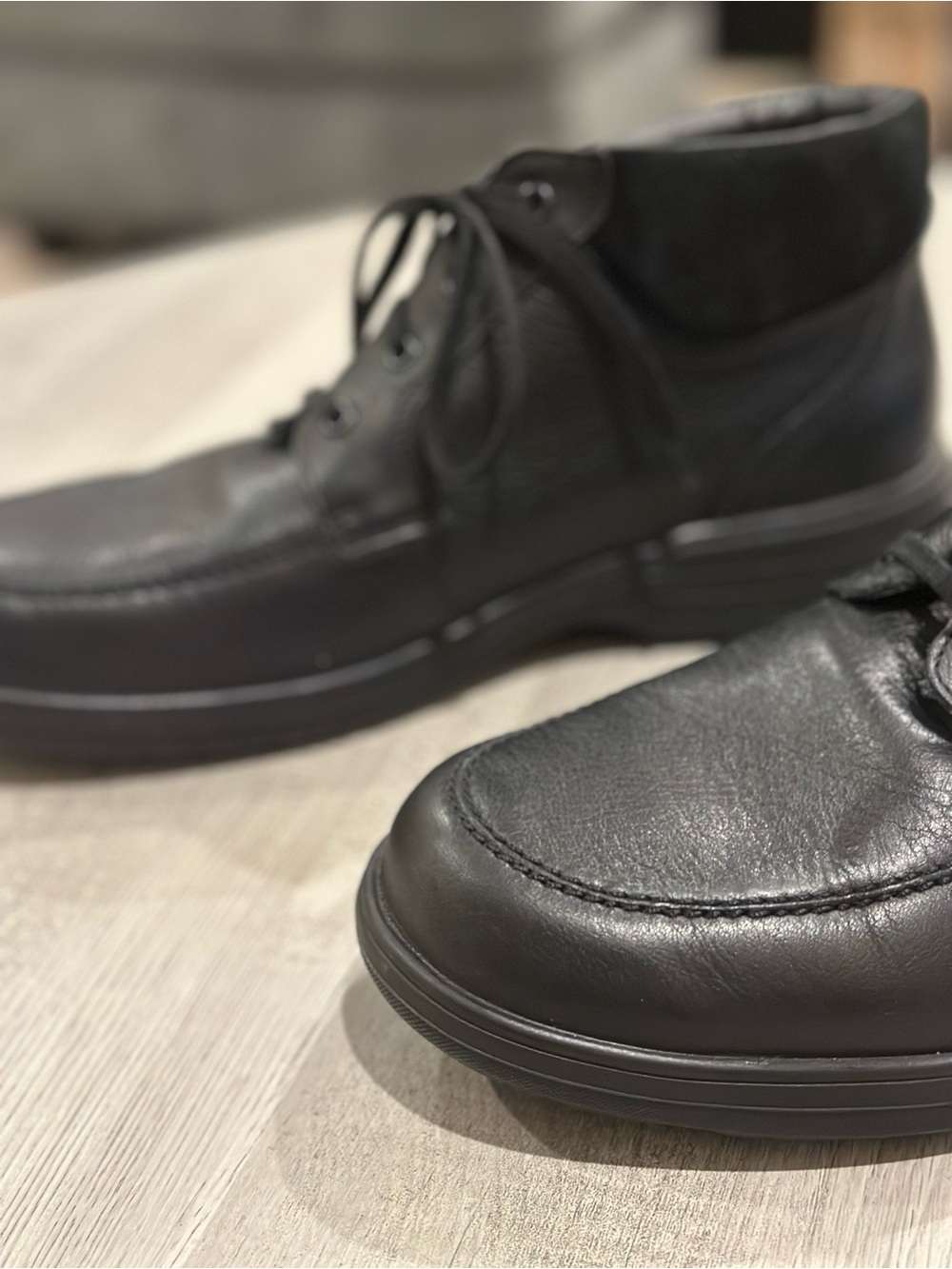 Mephisto Darwin Air-Jet Black Leather Chukka Boots Men’s 9.5 - Picture 7 of 11